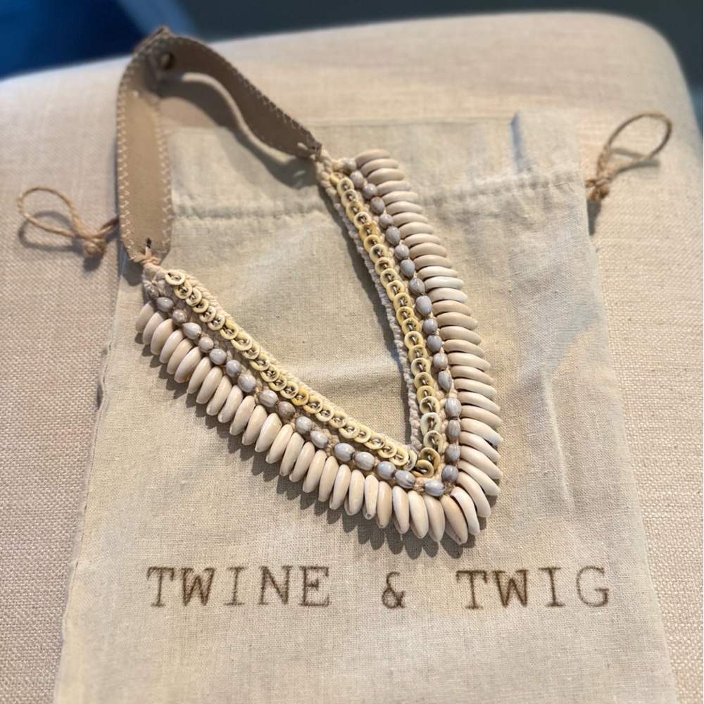 Twine & Twig Cowrie Collar Necklace